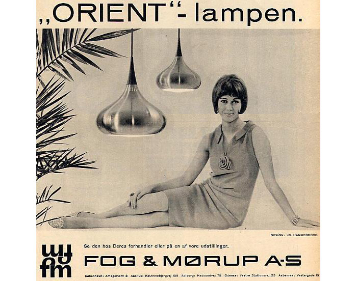 Original ad of the Orient lamp