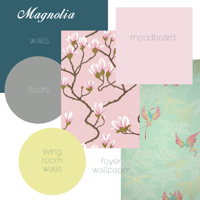 Homeoffice moodboard - Magnolia