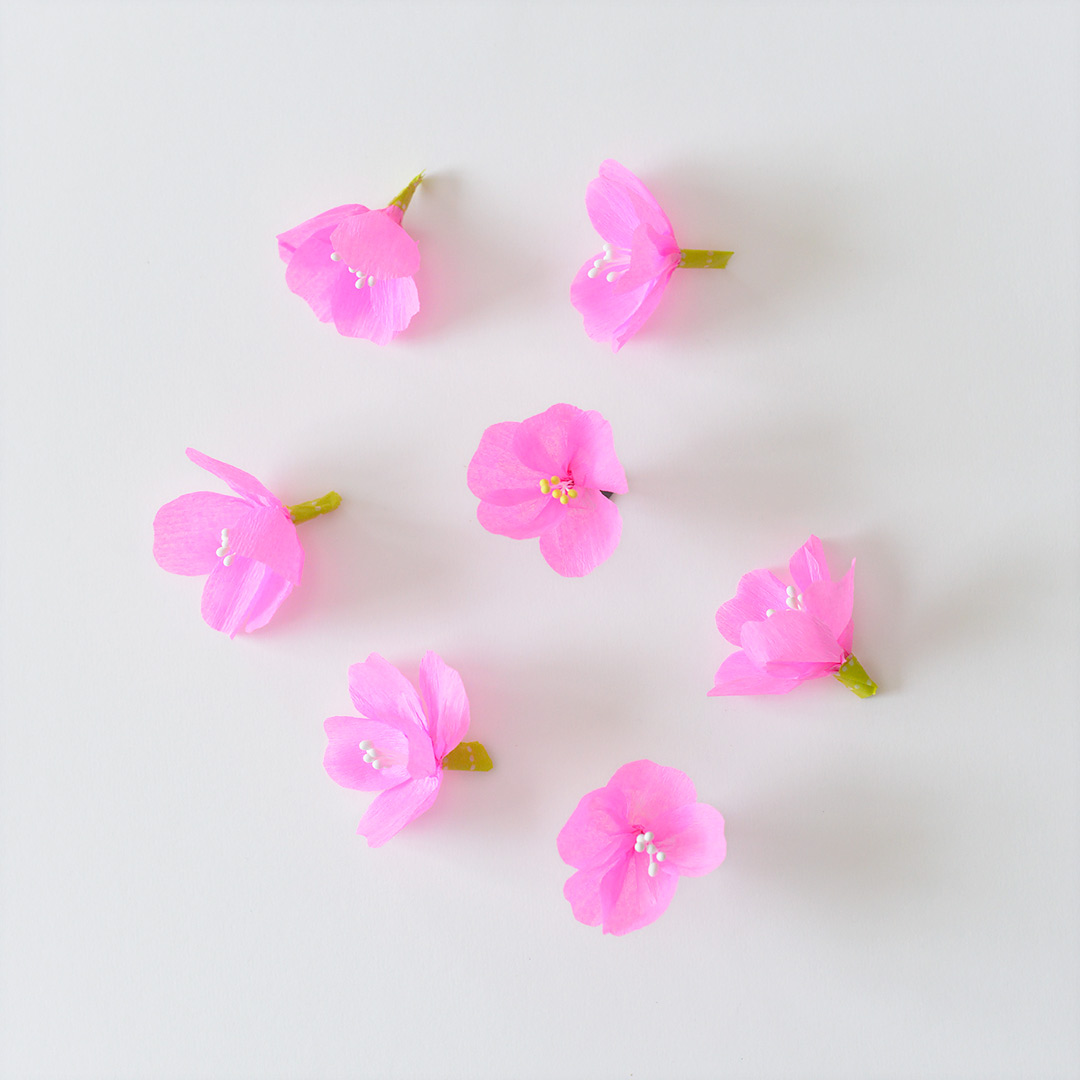 Super Easy Crepe Paper Cherry Blossoms Kootut murut