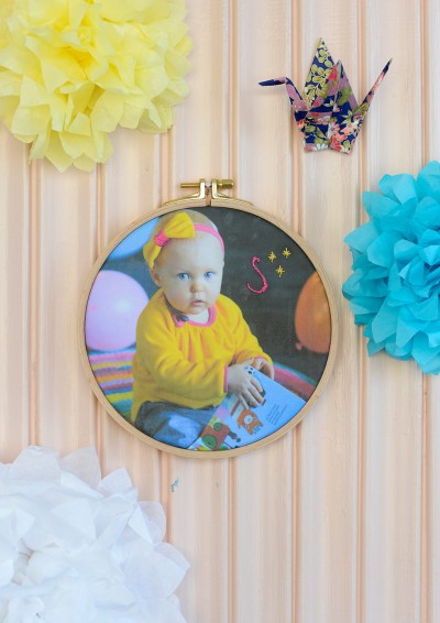 DIY Embroidered Photo