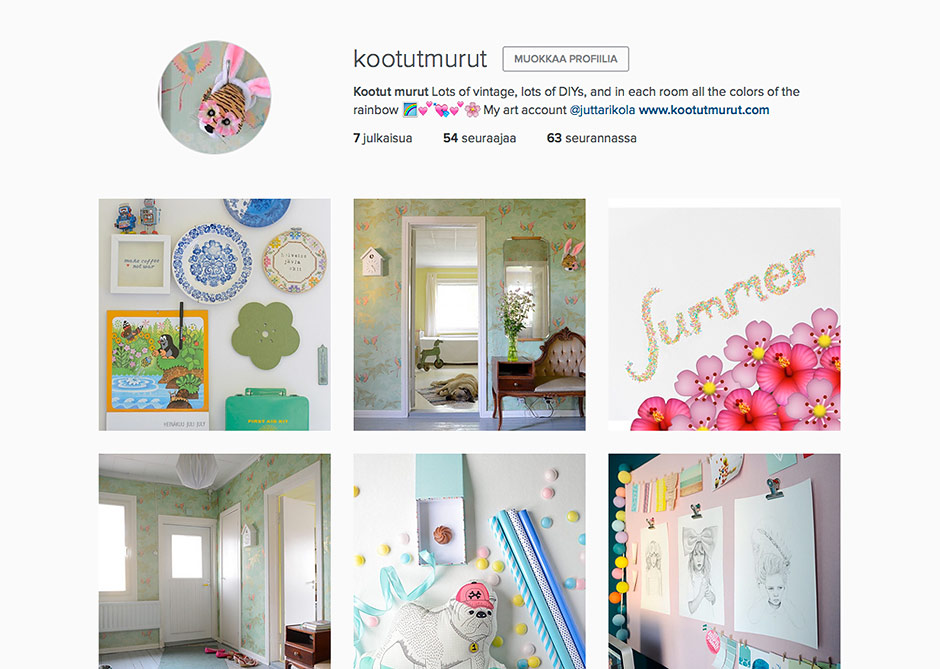 Kootut murut on Instagram