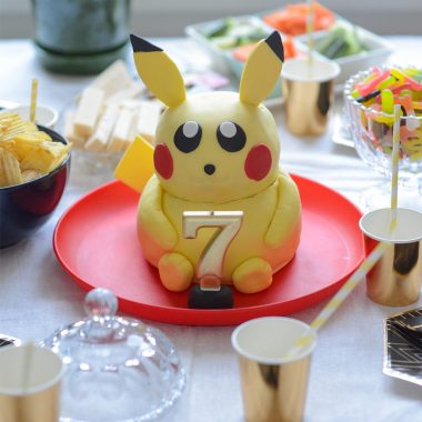 Pokémon Theme Birthday Party with A Pikachu Cake